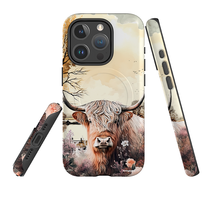 iPhone MagSafe Tough Case - Highland Cow IV