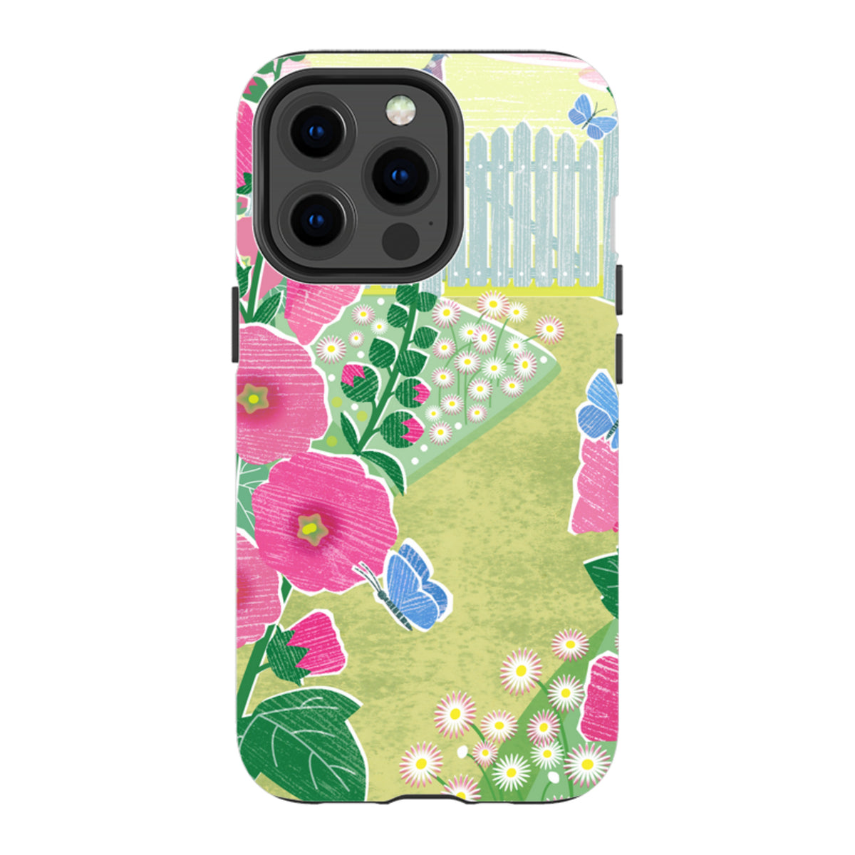 iPhone MagSafe Tough Case - Hollyhocks By Liane Payne
