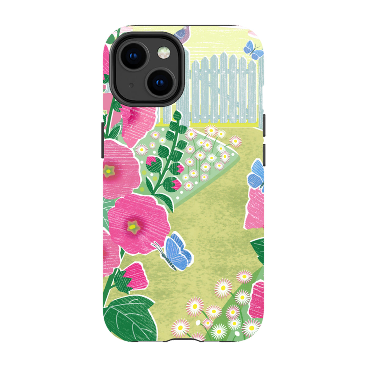 iPhone MagSafe Tough Case - Hollyhocks By Liane Payne