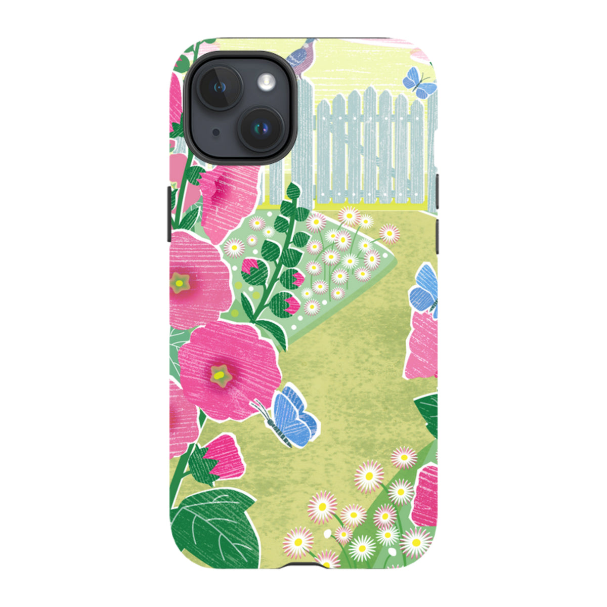 iPhone MagSafe Tough Case - Hollyhocks By Liane Payne