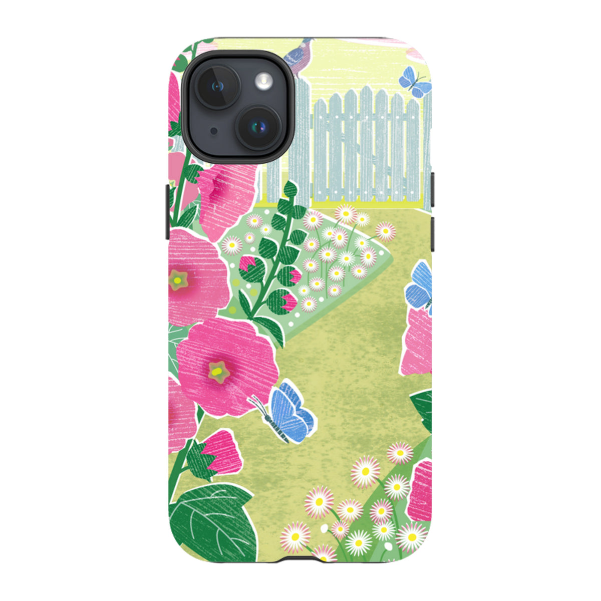iPhone MagSafe Tough Case - Hollyhocks By Liane Payne