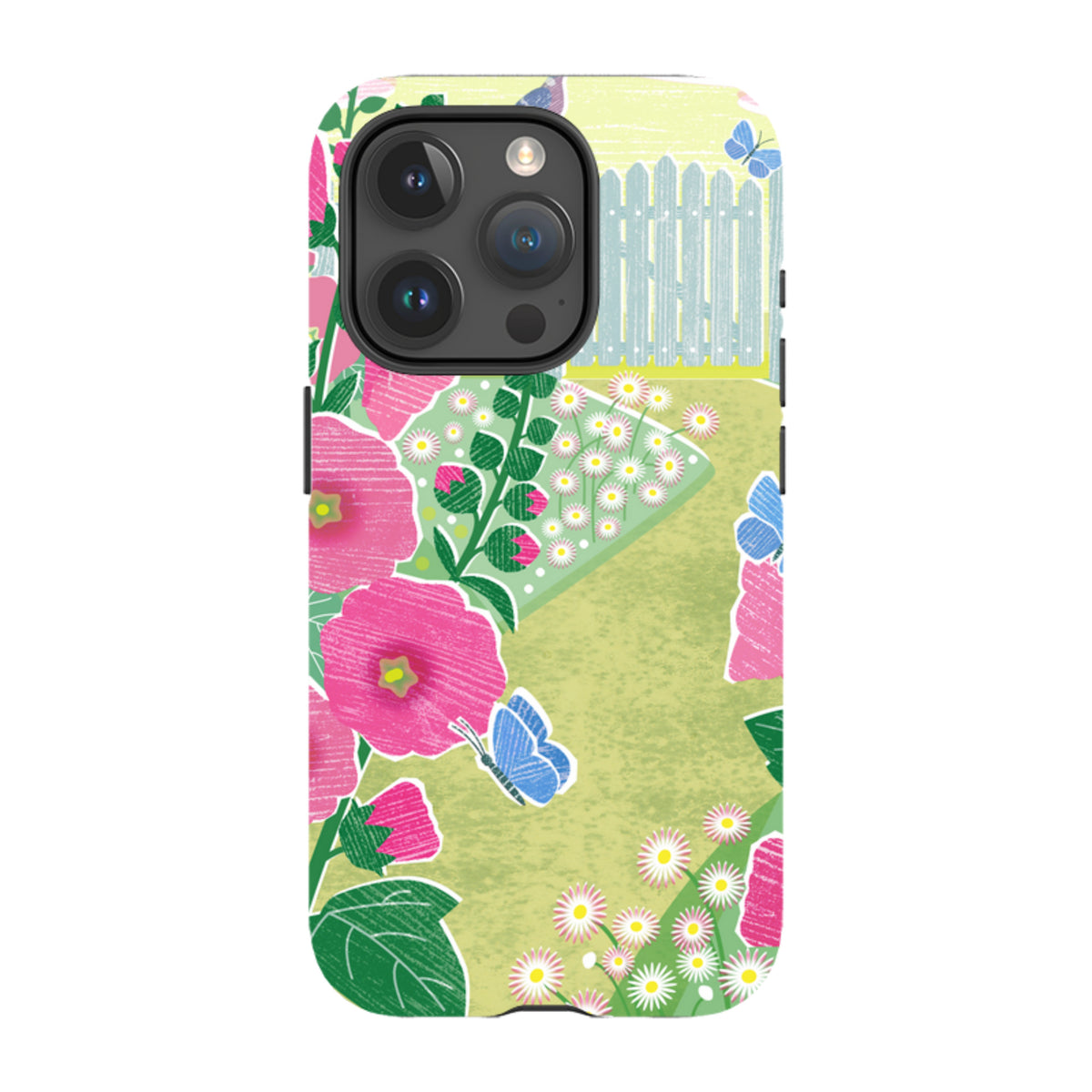 iPhone MagSafe Tough Case - Hollyhocks By Liane Payne