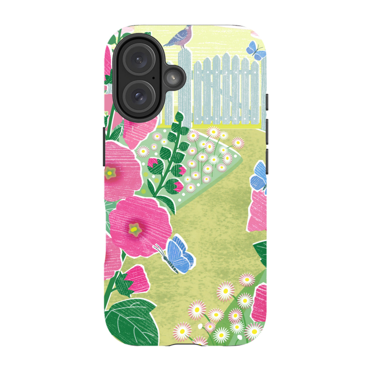iPhone MagSafe Tough Case - Hollyhocks By Liane Payne