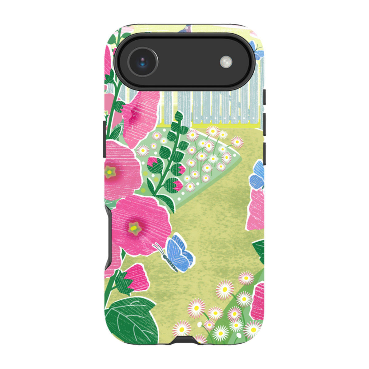 iPhone MagSafe Tough Case - Hollyhocks By Liane Payne
