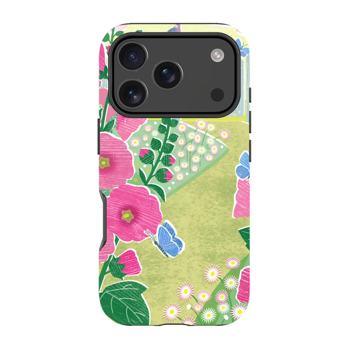 iPhone MagSafe Tough Case - Hollyhocks By Liane Payne