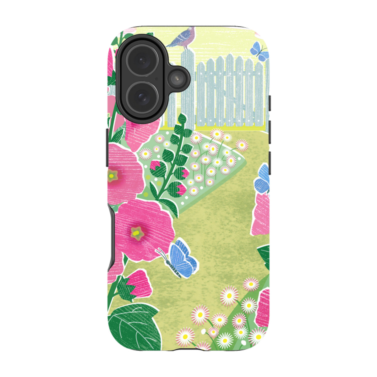 iPhone MagSafe Tough Case - Hollyhocks By Liane Payne