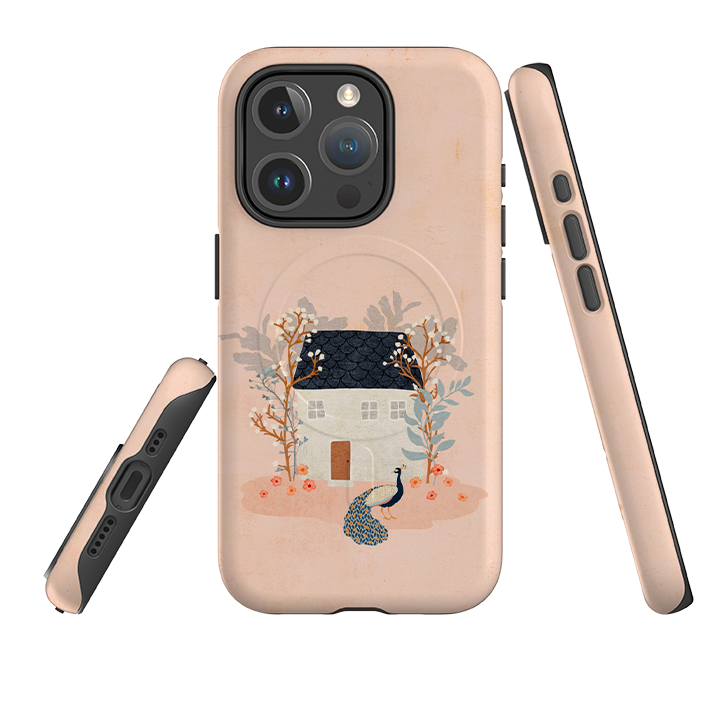 iPhone MagSafe Tough Case - Home Pink By Katherine Quinn