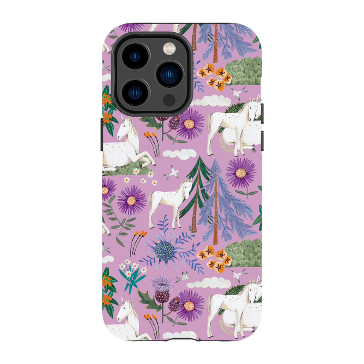 iPhone MagSafe Tough Case -  Horse Pattern II By Caroline Bonne Muller