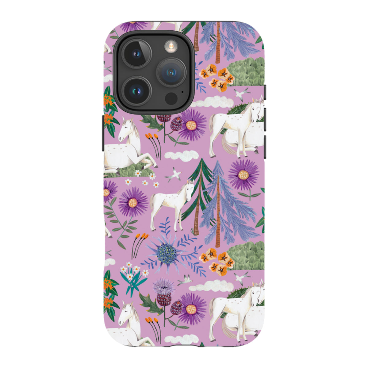 iPhone MagSafe Tough Case -  Horse Pattern II By Caroline Bonne Muller