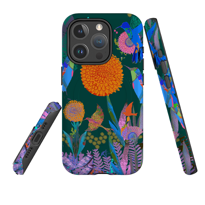 iPhone MagSafe Tough Case – Kolibri-Wald von Tiffany Lynch
