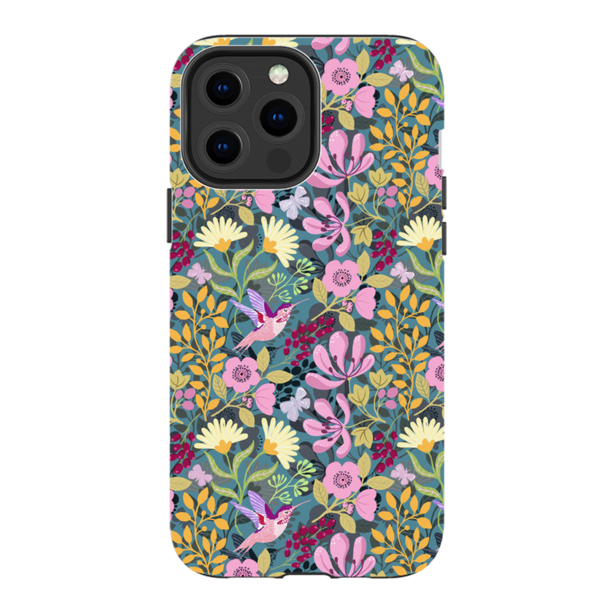 iPhone MagSafe Tough Case - Hummingbird Pattern By Bex Parkin