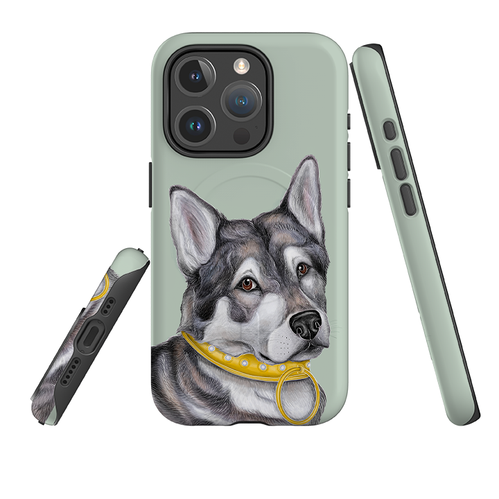 iPhone MagSafe Tough Case - Huskey By Catherine Rowe