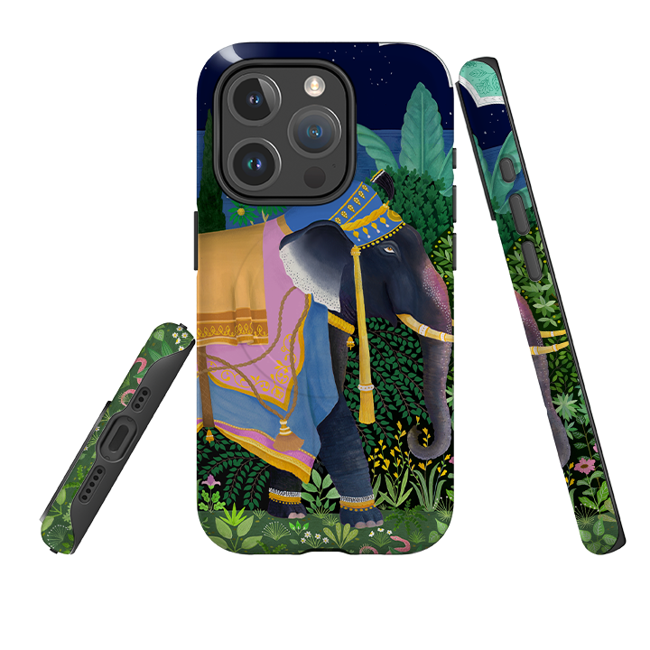 iPhone MagSafe Tough Case -  Indian Elephant By Bex Parkin