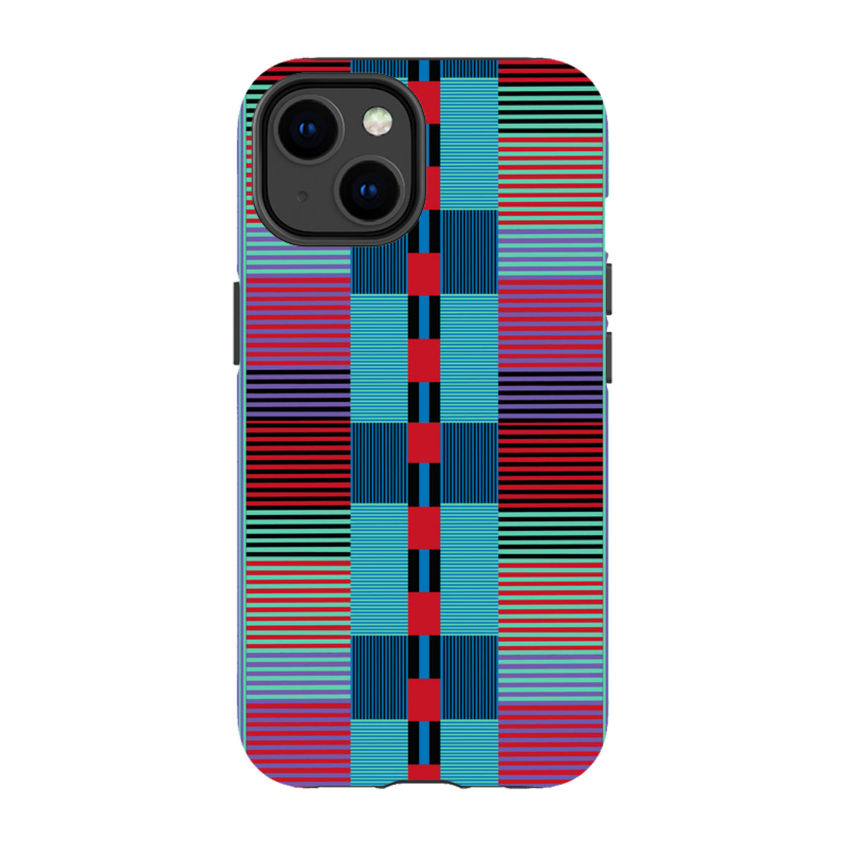 iPhone MagSafe Tough Case - Indian Stripe By Cressida Bell