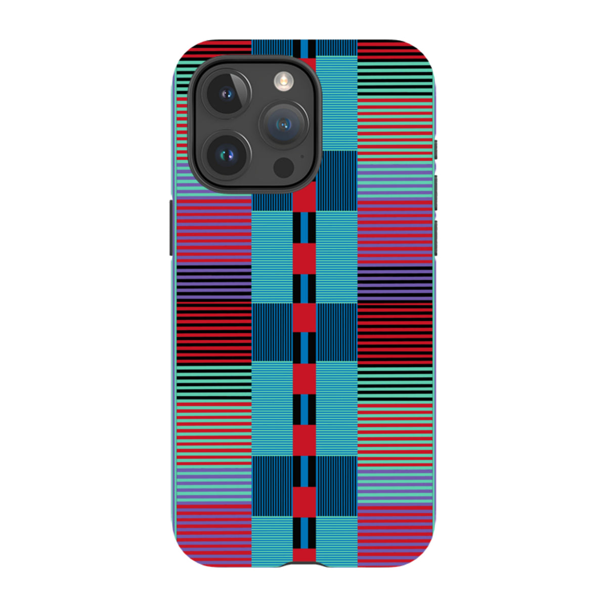 iPhone MagSafe Tough Case - Indian Stripe By Cressida Bell