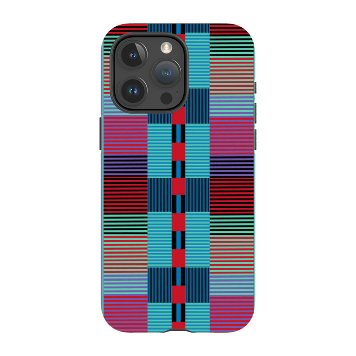 iPhone MagSafe Tough Case - Indian Stripe By Cressida Bell