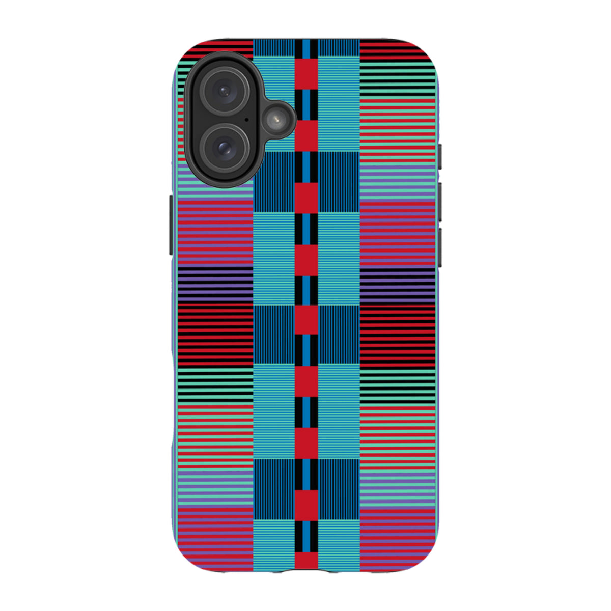 iPhone MagSafe Tough Case - Indian Stripe By Cressida Bell