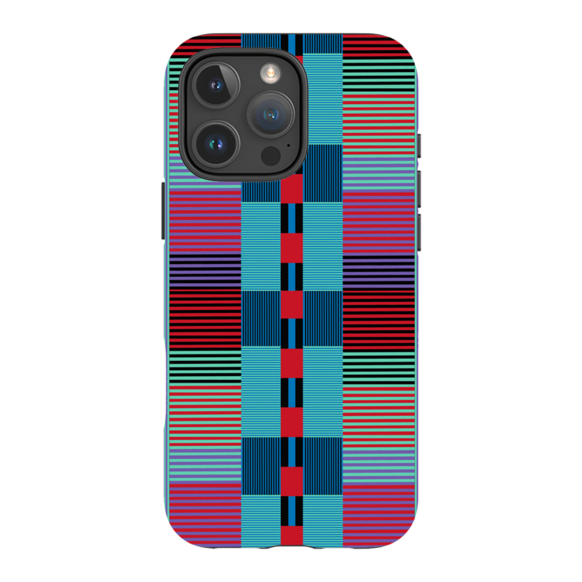 iPhone MagSafe Tough Case - Indian Stripe By Cressida Bell