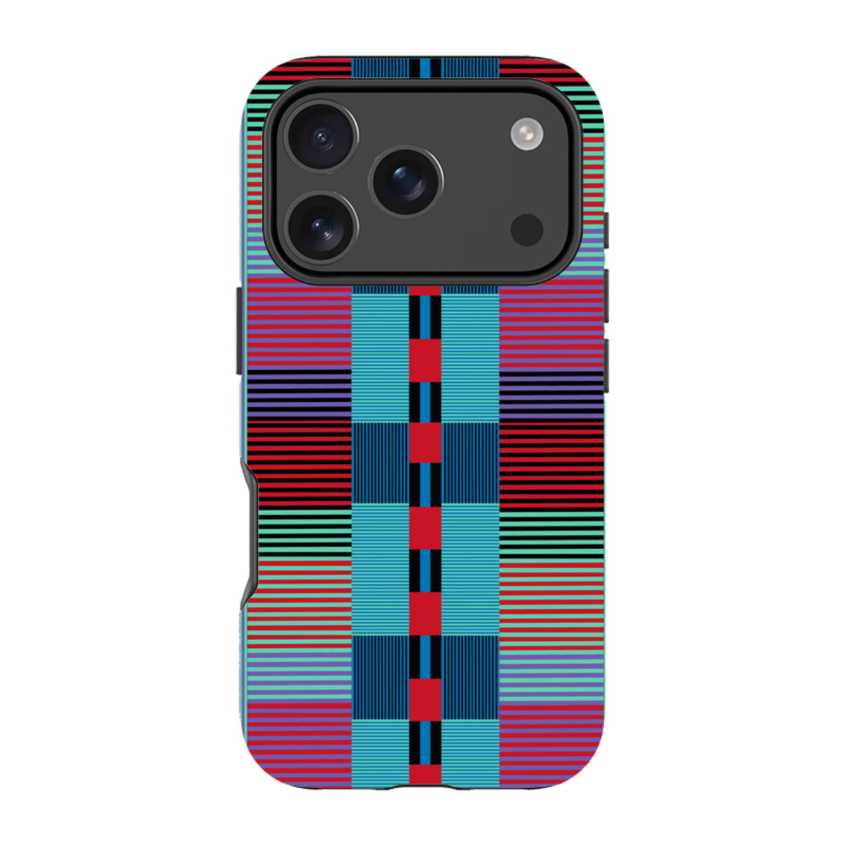 iPhone MagSafe Tough Case - Indian Stripe By Cressida Bell