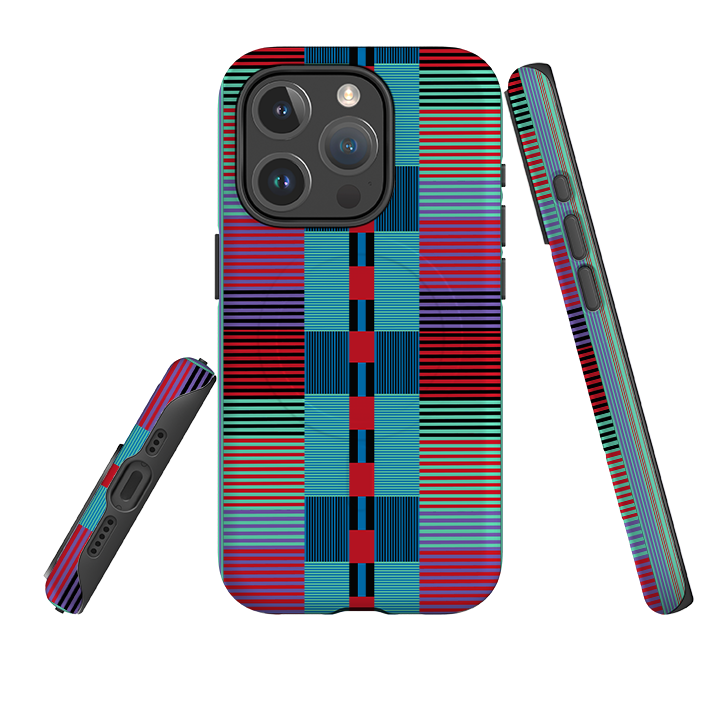 iPhone MagSafe Tough Case - Indian Stripe By Cressida Bell