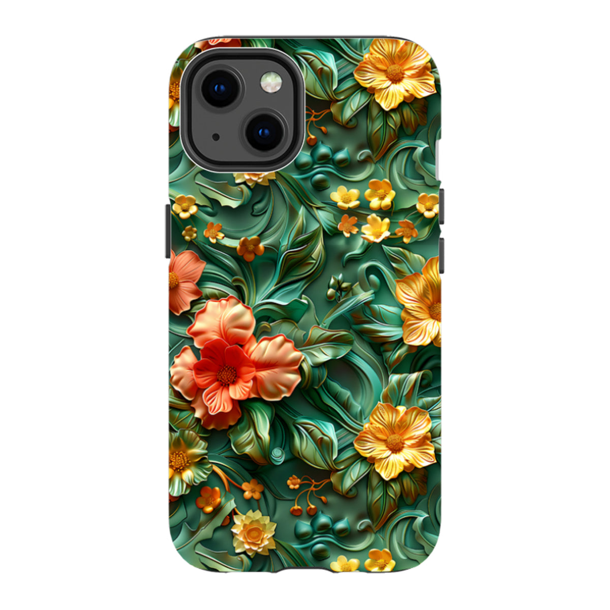 iPhone MagSafe Tough Case - Jade Floral