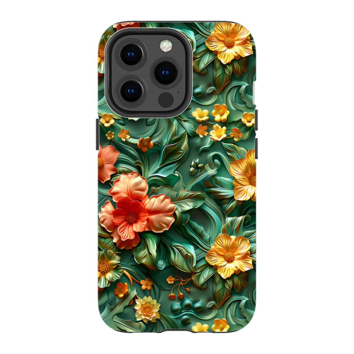 iPhone MagSafe Tough Case - Jade Floral