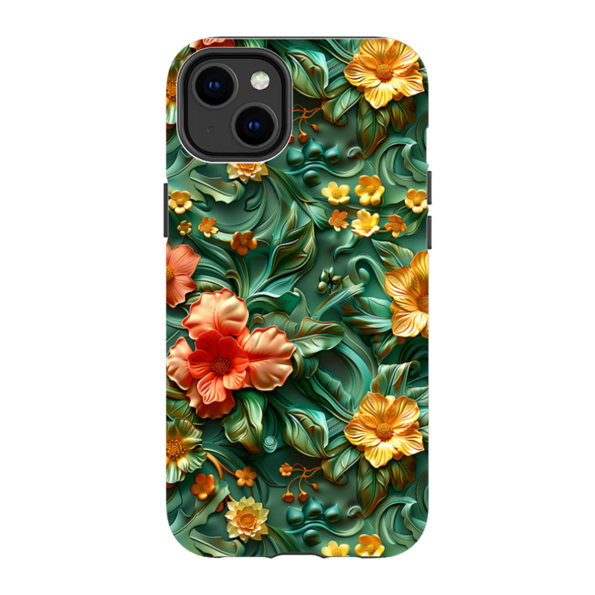 iPhone MagSafe Tough Case - Jade Floral