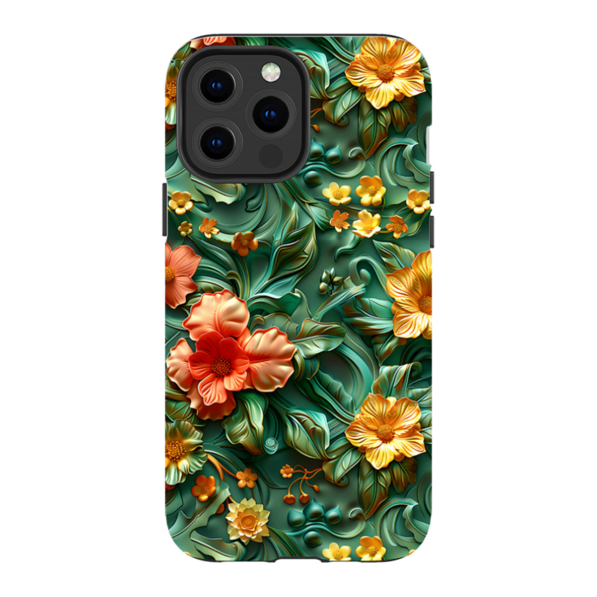 iPhone MagSafe Tough Case - Jade Floral