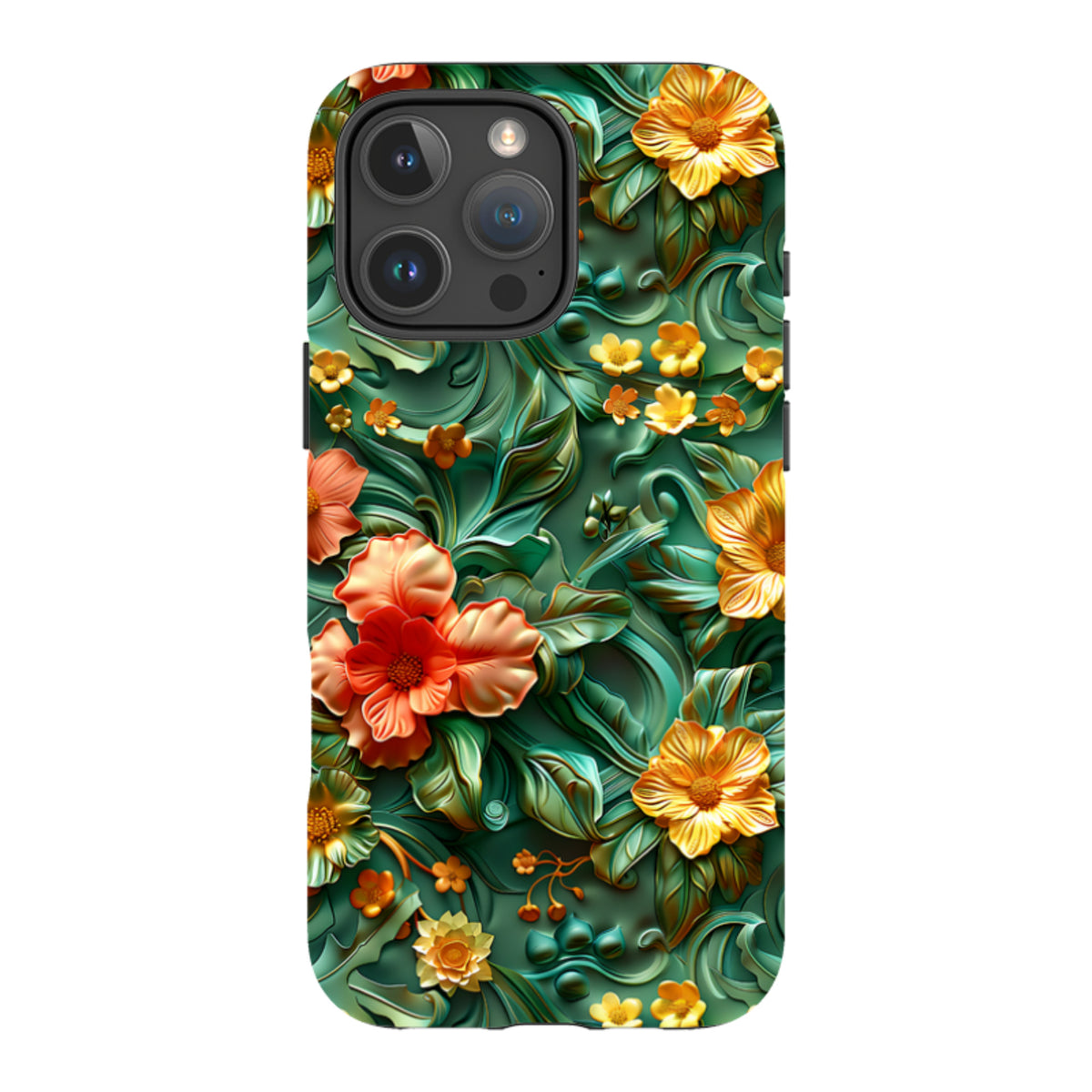 iPhone MagSafe Tough Case - Jade Floral