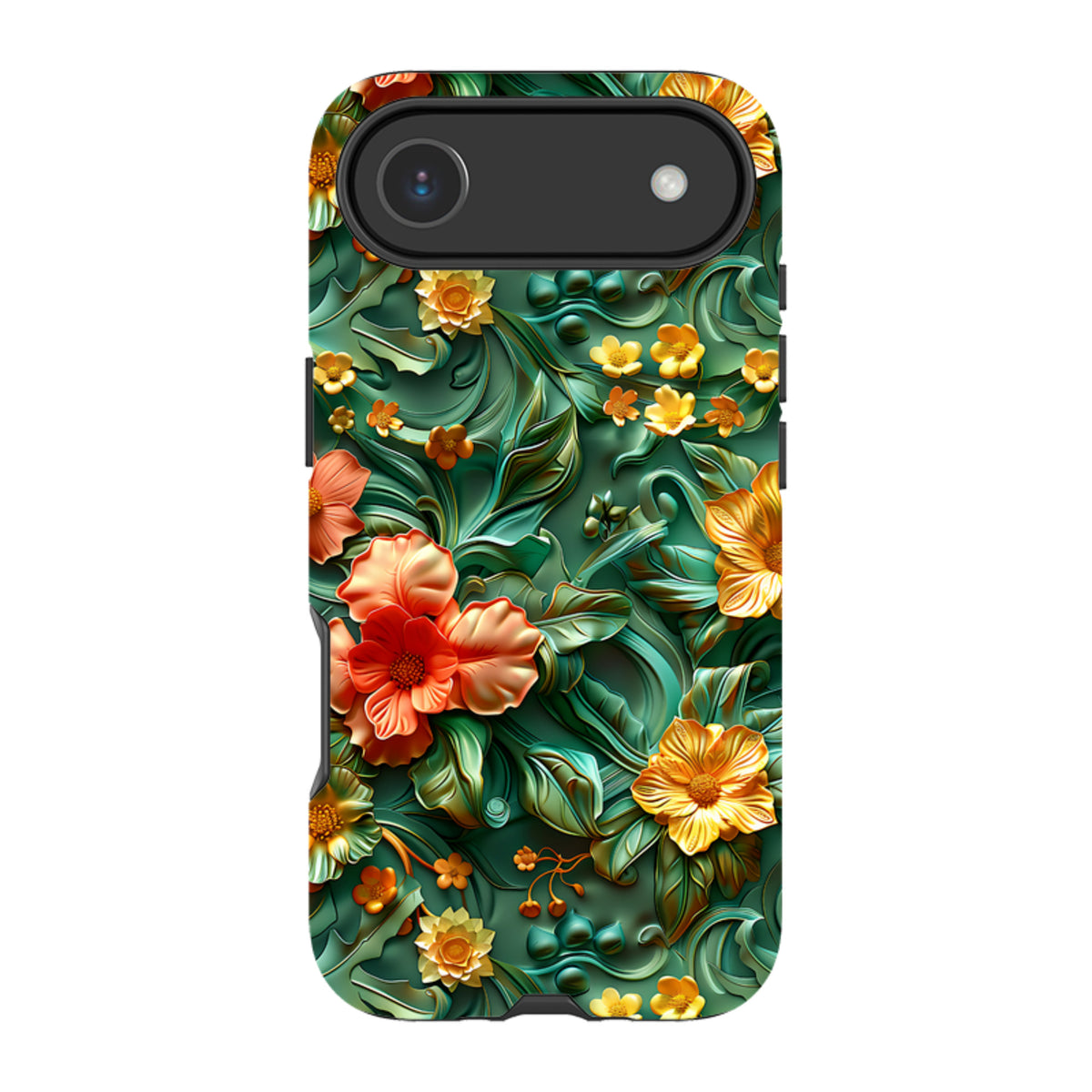 iPhone MagSafe Tough Case - Jade Floral