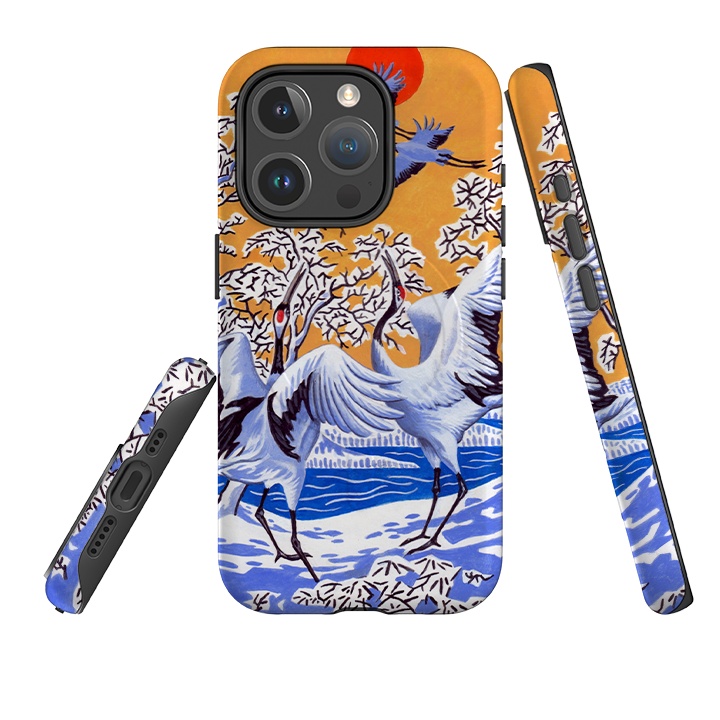 iPhone MagSafe Tough Case -  Japanese Cranes By Philip Hood