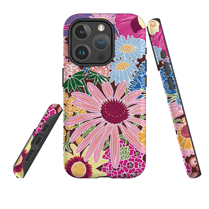 iPhone MagSafe Tough Case -  Jigsaw Floral 1 By Kate Heiss