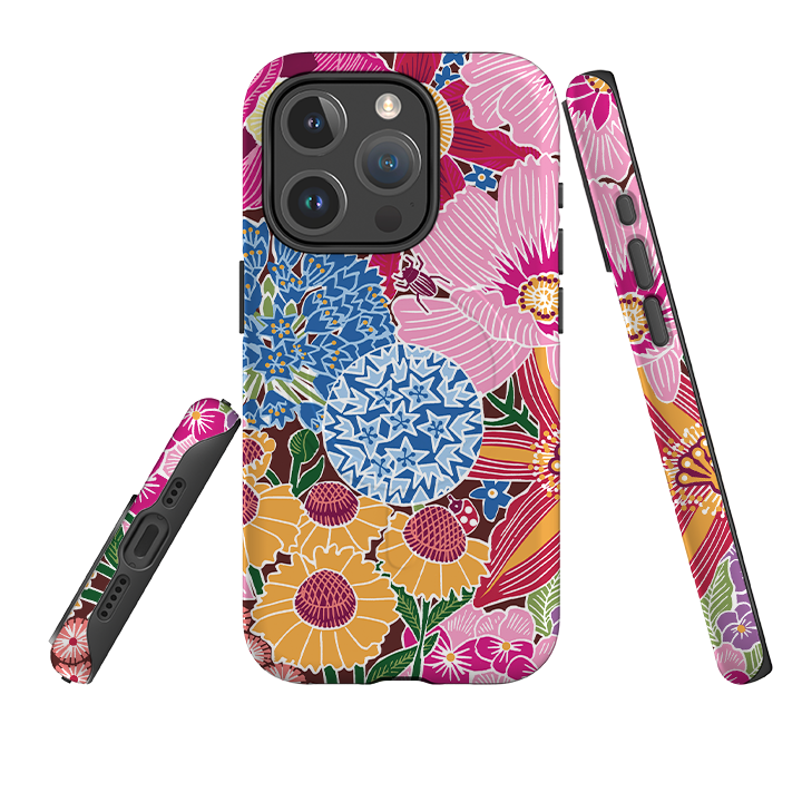 iPhone MagSafe Tough Case -  Jigsaw Floral 2 By Kate Heiss