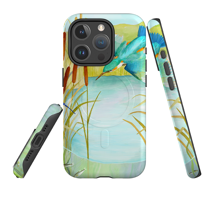 iPhone MagSafe Tough Case - Kingfisher By Bex Parkin