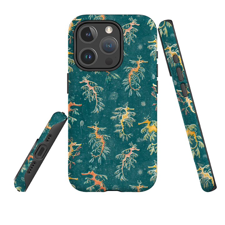 iPhone MagSafe Tough Case - Leafy Sea Dragons By Katherine Quinn