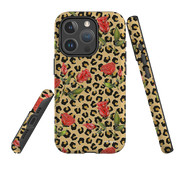 iPhone MagSafe Tough Case - Leopard Print Rose Pattern By Catherine Rowe