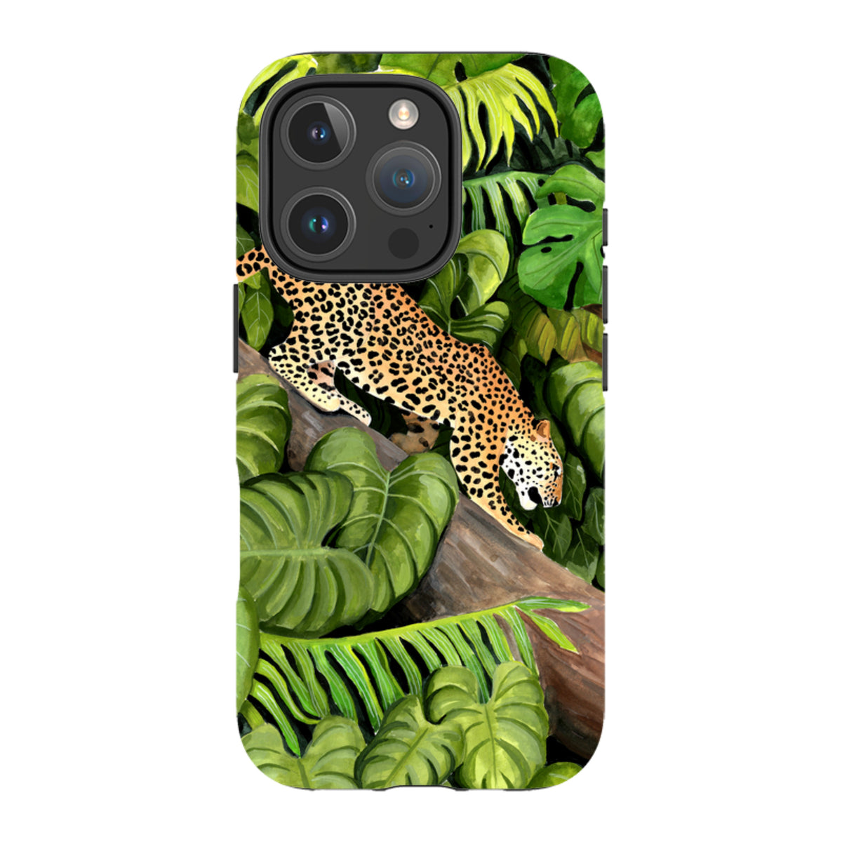 iPhone MagSafe Tough Case - Leopards Poised By Bex Parkin