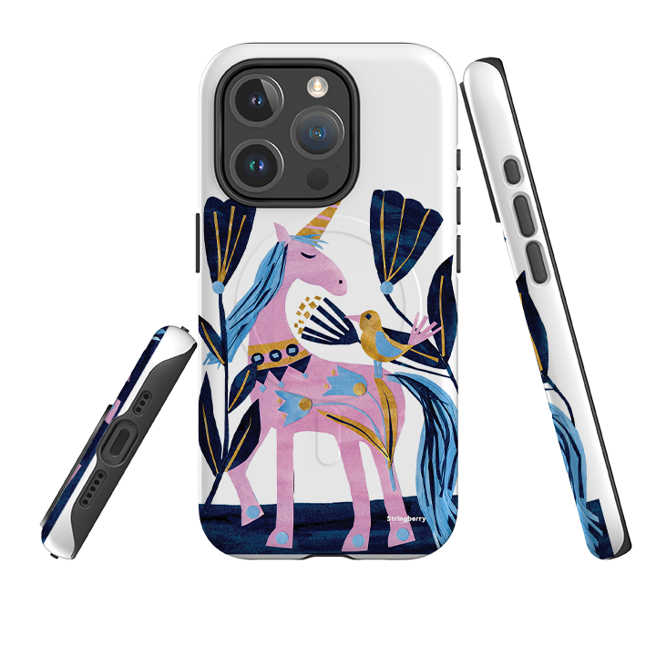 iPhone MagSafe Tough Case - Lilac Unicorn By Tracey English