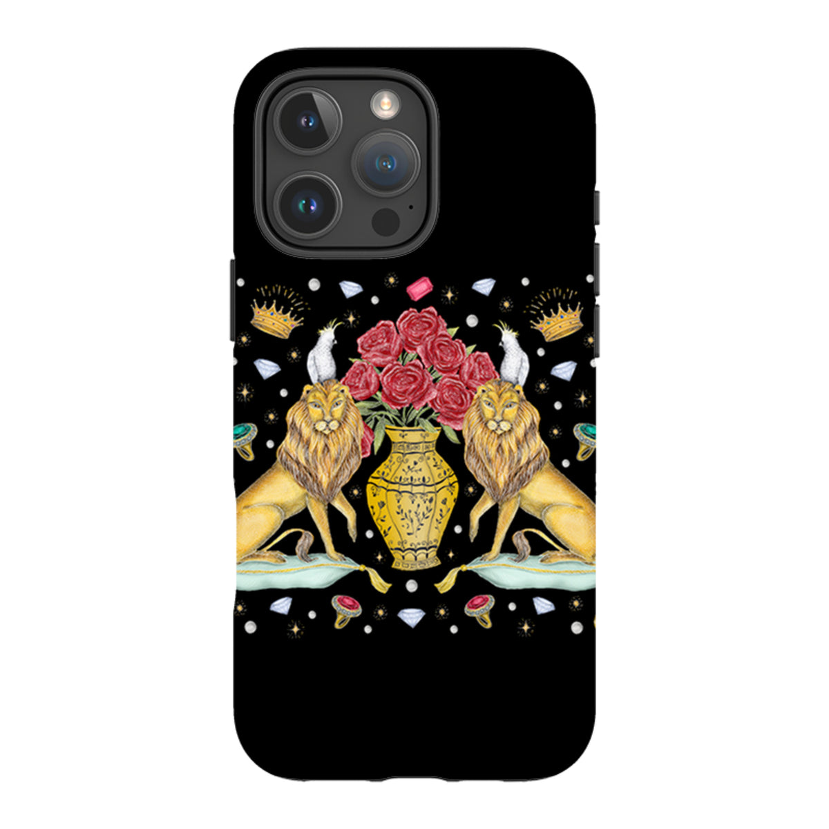 iPhone MagSafe Tough Case -  Lion and Vase By Catherine Rowe