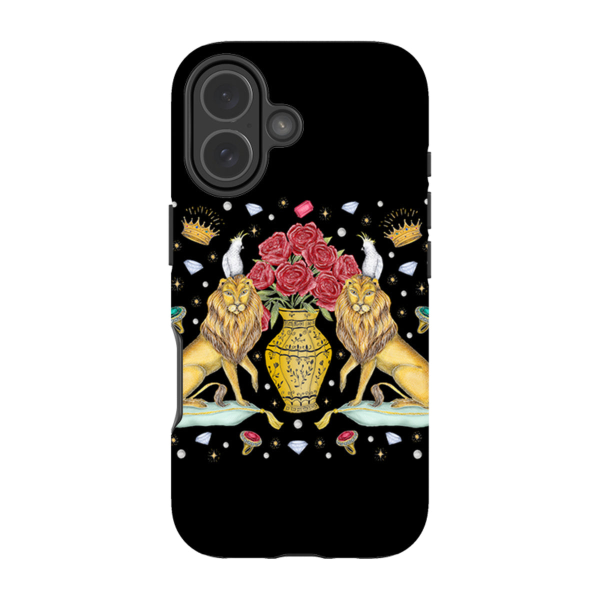 iPhone MagSafe Tough Case -  Lion and Vase By Catherine Rowe