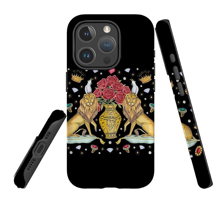 iPhone MagSafe Tough Case -  Lion and Vase By Catherine Rowe