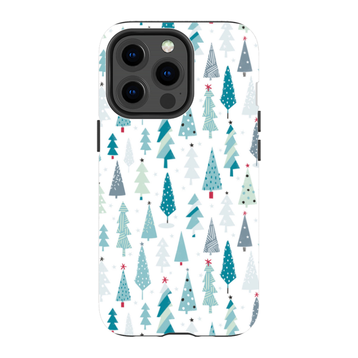 iPhone MagSafe Tough Case - Little Xmas Trees By Ali Brookes