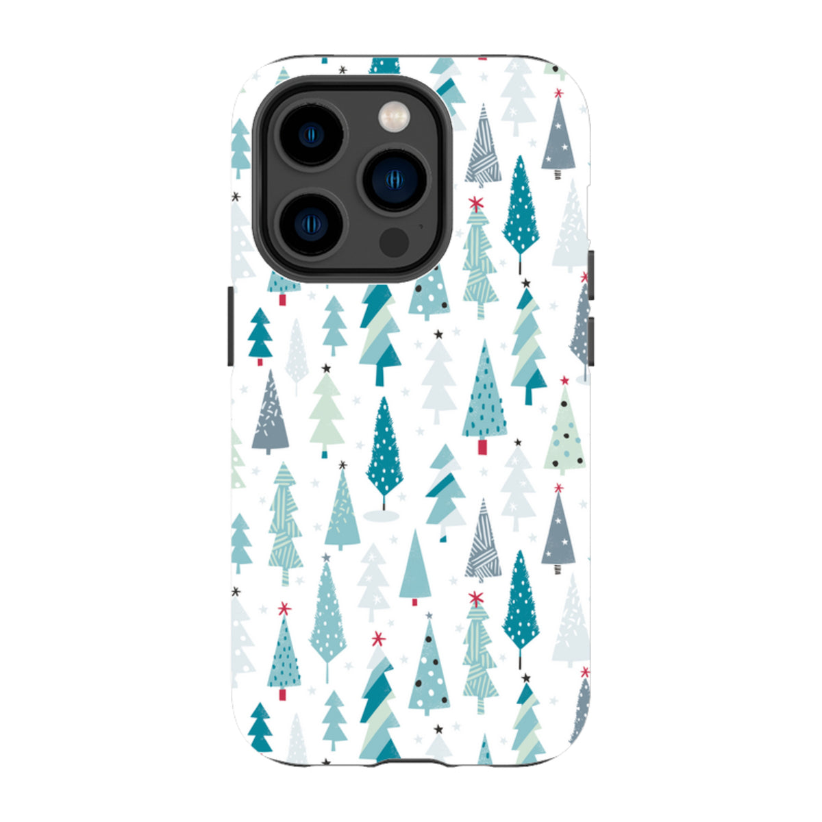 iPhone MagSafe Tough Case - Little Xmas Trees By Ali Brookes