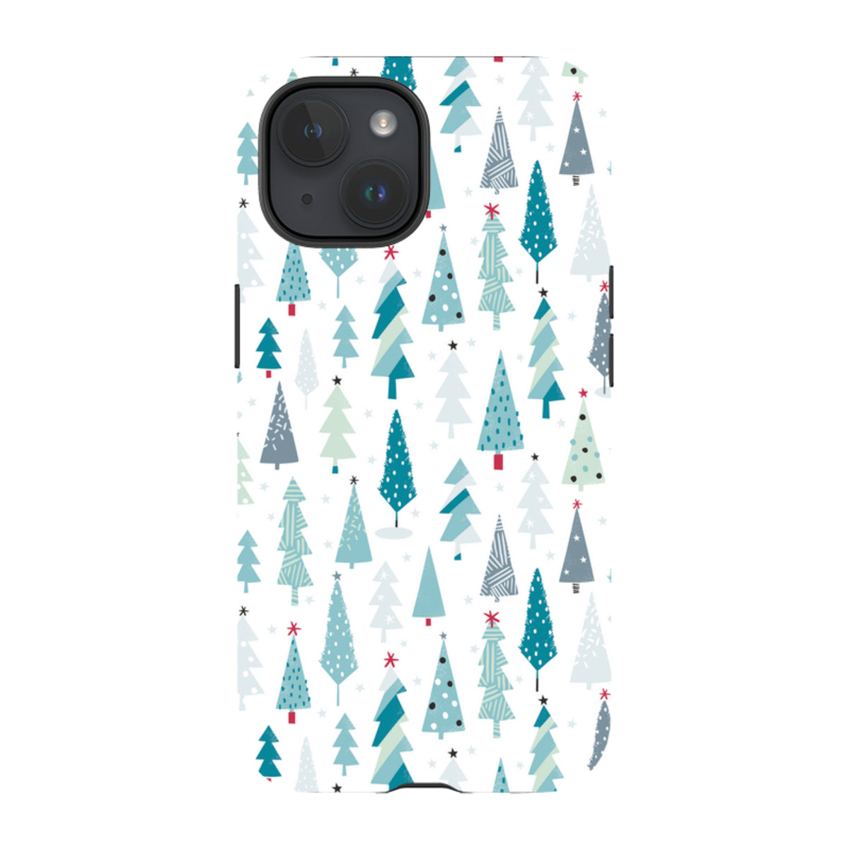 iPhone MagSafe Tough Case - Little Xmas Trees By Ali Brookes