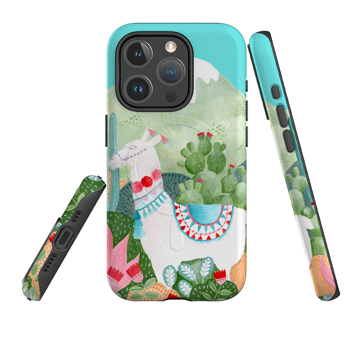 iPhone MagSafe Tough Case - Llama By Bex Parkin