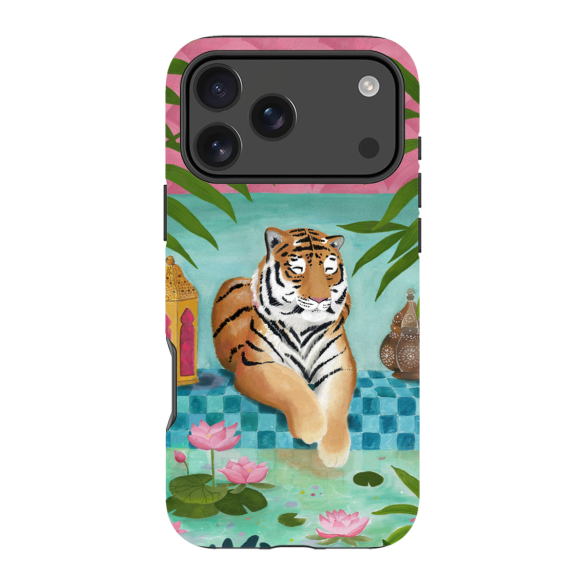iPhone MagSafe Tough Case - Lotus Tiger By Bex Parkin