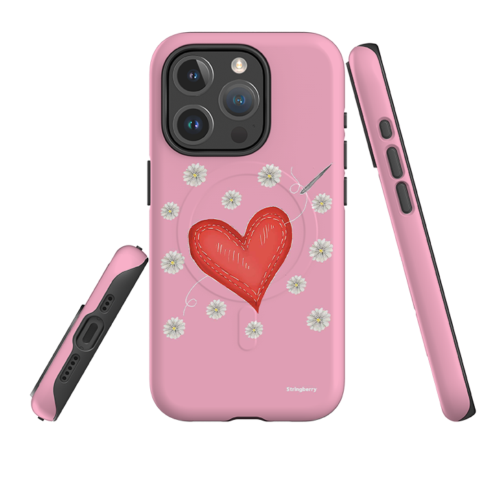 iPhone MagSafe Tough Case -  Love Heart Sewing By Catherine Rowe