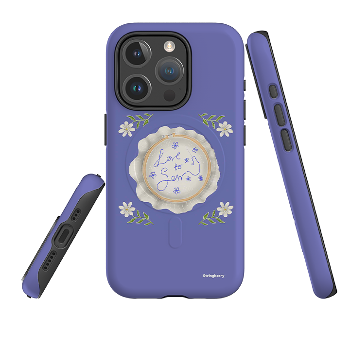iPhone MagSafe Tough Case -  Love To Sew By Catherine Rowe