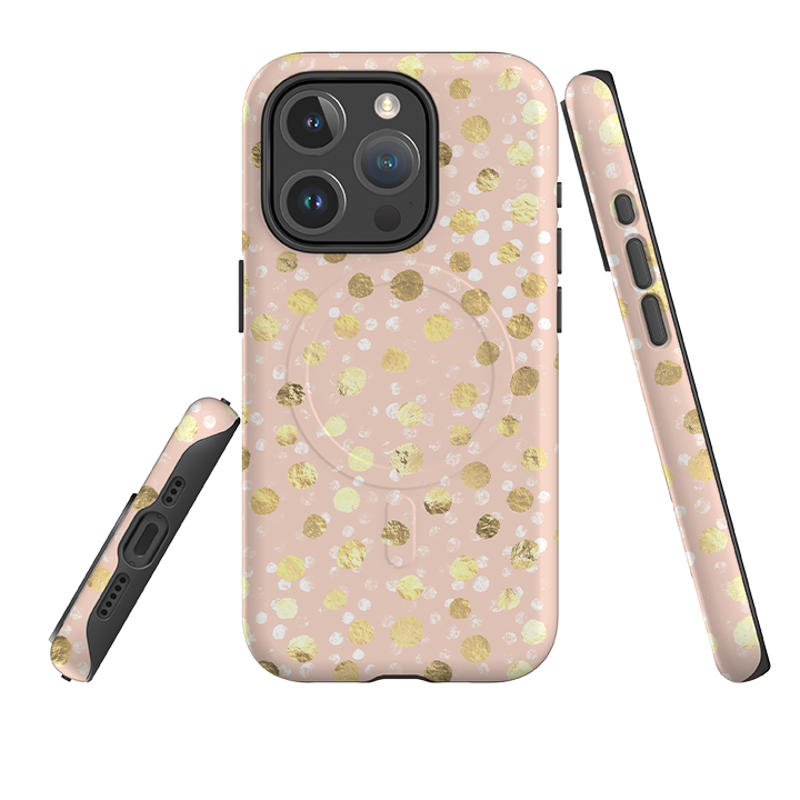 iPhone MagSafe Tough Case -  Marble Dots II (case does not glitter)