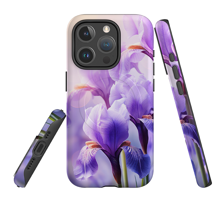 iPhone MagSafe Tough Case -  Mauve Floral